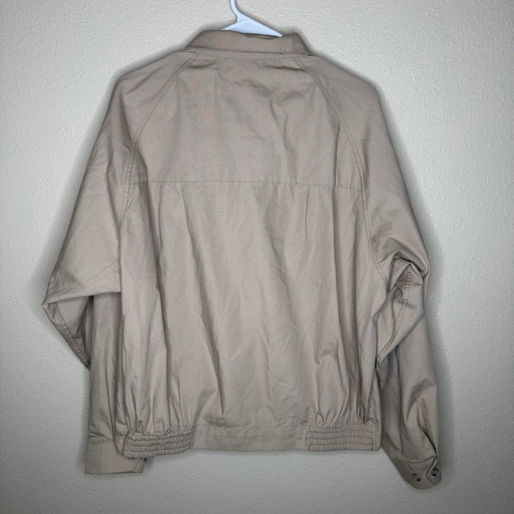 Vintage London Fog Mens 44 Regular Harrington Jacket Beige Zip Out Coat - Picture 3 of 10